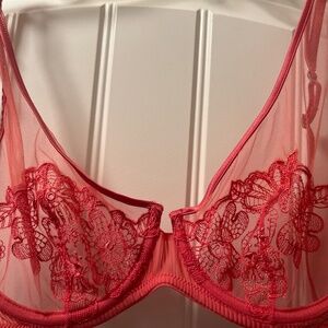 La Perla Sheer Pink Balconette Bra
